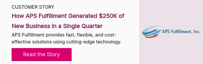 CUSTOMER STORY How APS Fulfillment Generated $250K of New Business in a Single Quarter APS Fulfillment provides fast, flexible, and cost-effective solutions using cutting-edge technology.&nbsp;